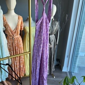 Chic Lavender Backless Dress
